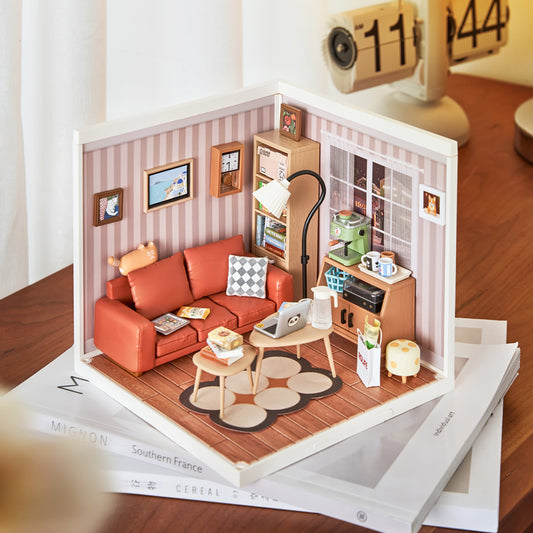 Miniature houses | DIY miniatures | Creative Corner Series | Living Room |Gifts for her