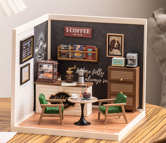 Miniature houses | DIY miniatures | Creative Corner Series | Coffee House | Gifts for her