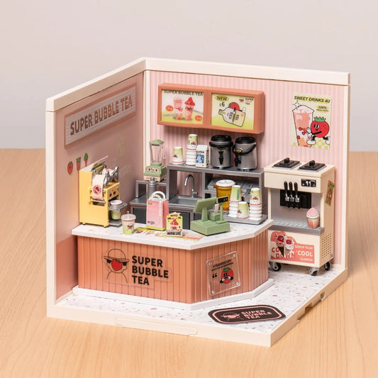 Miniature houses | DIY miniatures | Creative Corner Series | Bubble Tea Shop | Gifts for her